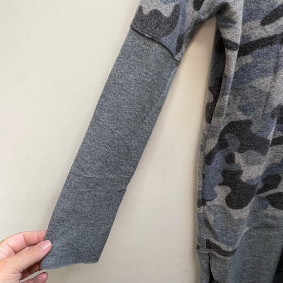 Chance Or Fate Blue Camo Lightweight Oversized Tunic Sweater Size S - Picture 5 of 6